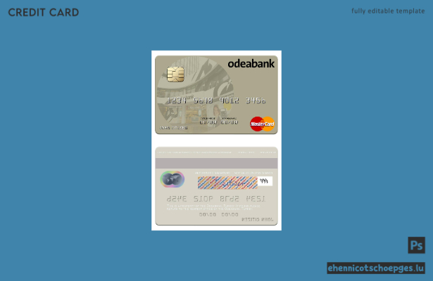Türkei Odeabank Mastercard Beispielvorschau